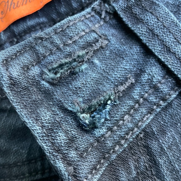 Shimmy Skinny Flare Low Rise Stretch Denim Jeans Black-Washed Sz EU 38 … - Picture 8 of 13